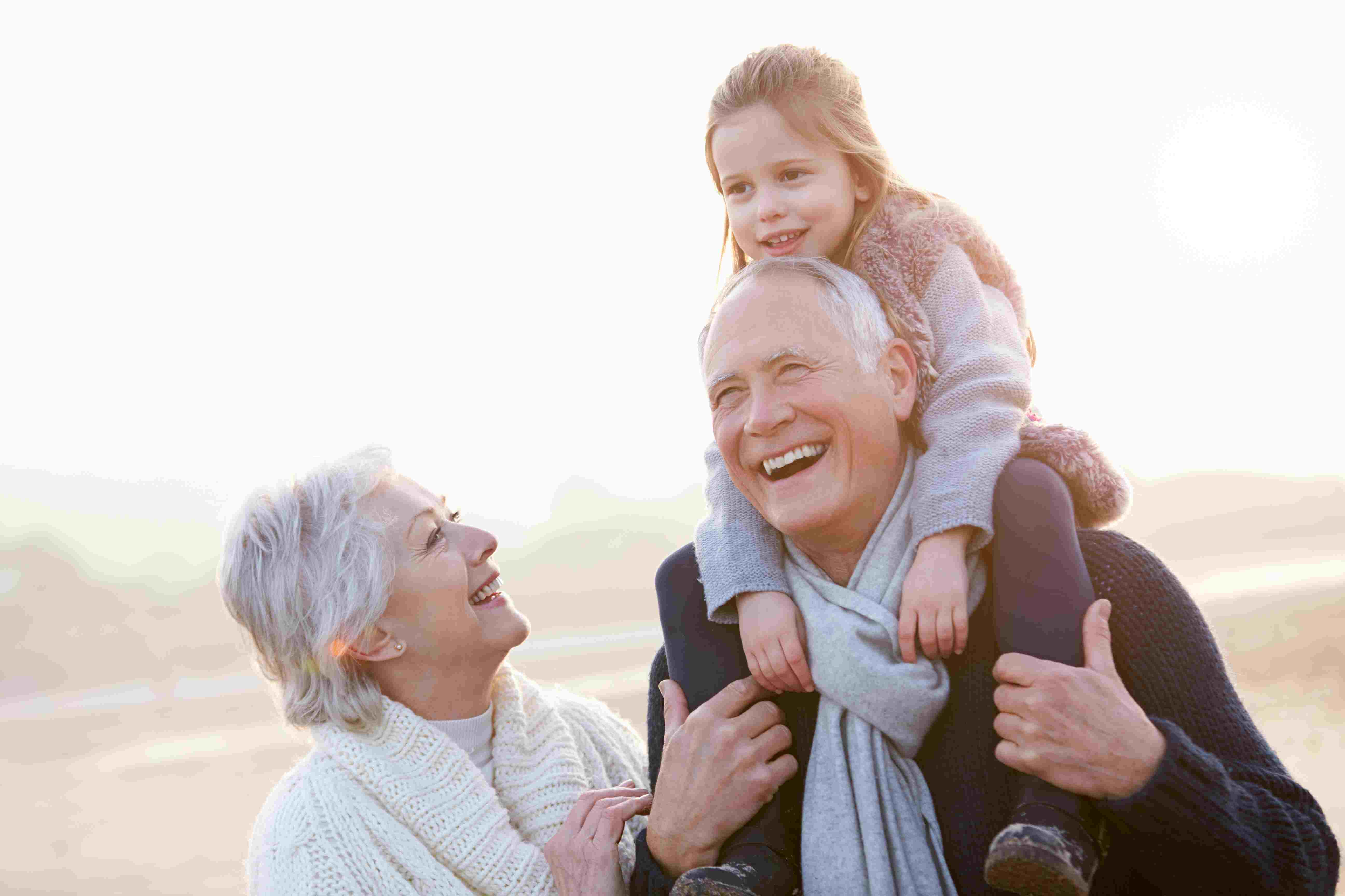 Happy grandparents after cataract surgery. Great vision, no glasses.